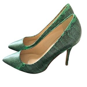 Rare J. Crew Collection Roxie Snakeskin Pumps Size 8
